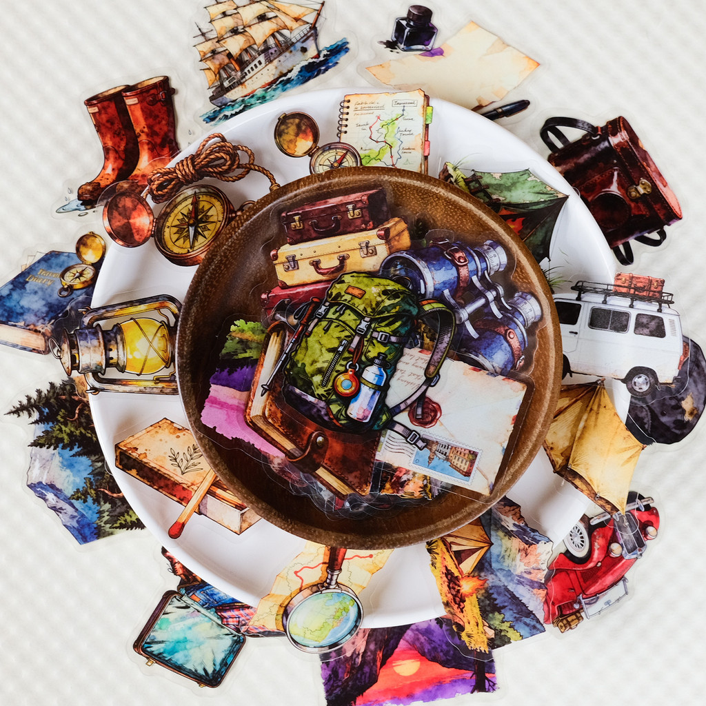 56Pcs Vintage Travel & Outdoor - Outdoor Adventure Stores ulasan dan harga